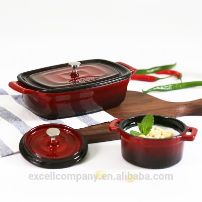 10cm Feature Mini enamel Cocotte cooking pot